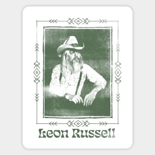 Leon Russell /// Vintage Aesthetic Fan Art Design Magnet